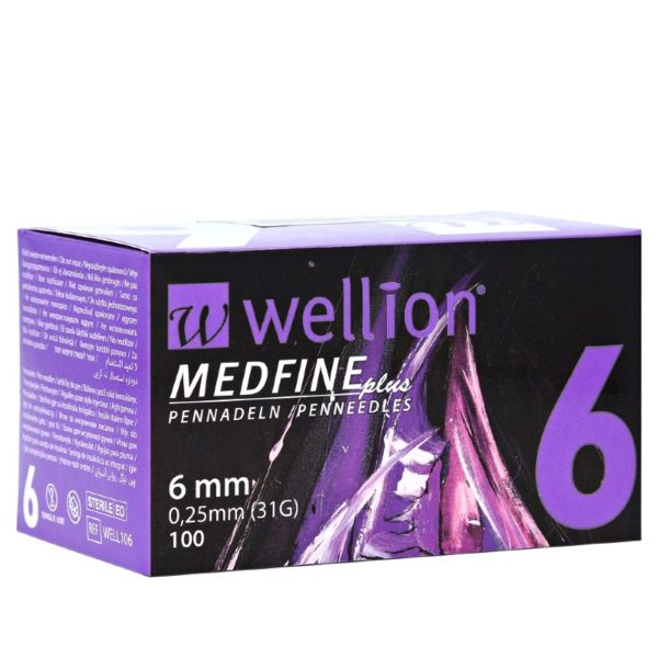 Wellion Medfine Plus Βελόνες Πένας Ινσουλίνης 31G-6mm 100τμχ
