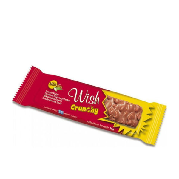 Wish Crunchy Bar 35gr. Χωρίς Προσθήκη Ζάχαρης