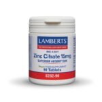 Lamberts Zinc 15mg: Κιτρικός Ψευδάργυρος Υψηλής Απορρόφησης