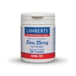 Lamberts Zinc 25mg: Κιτρικός Ψευδάργυρος Υψηλής Απορρόφησης