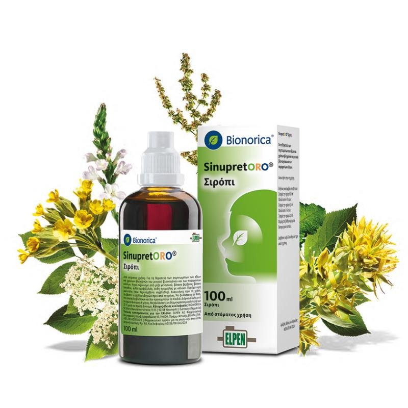 sinupret-oro-siropi-pharmadiabetes-intzoglou-ilion Bionorica SinupretORO - Σιρόπι 100ml - Image 1